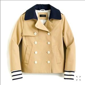 J. Crew Cropped Trench Coat Size 0